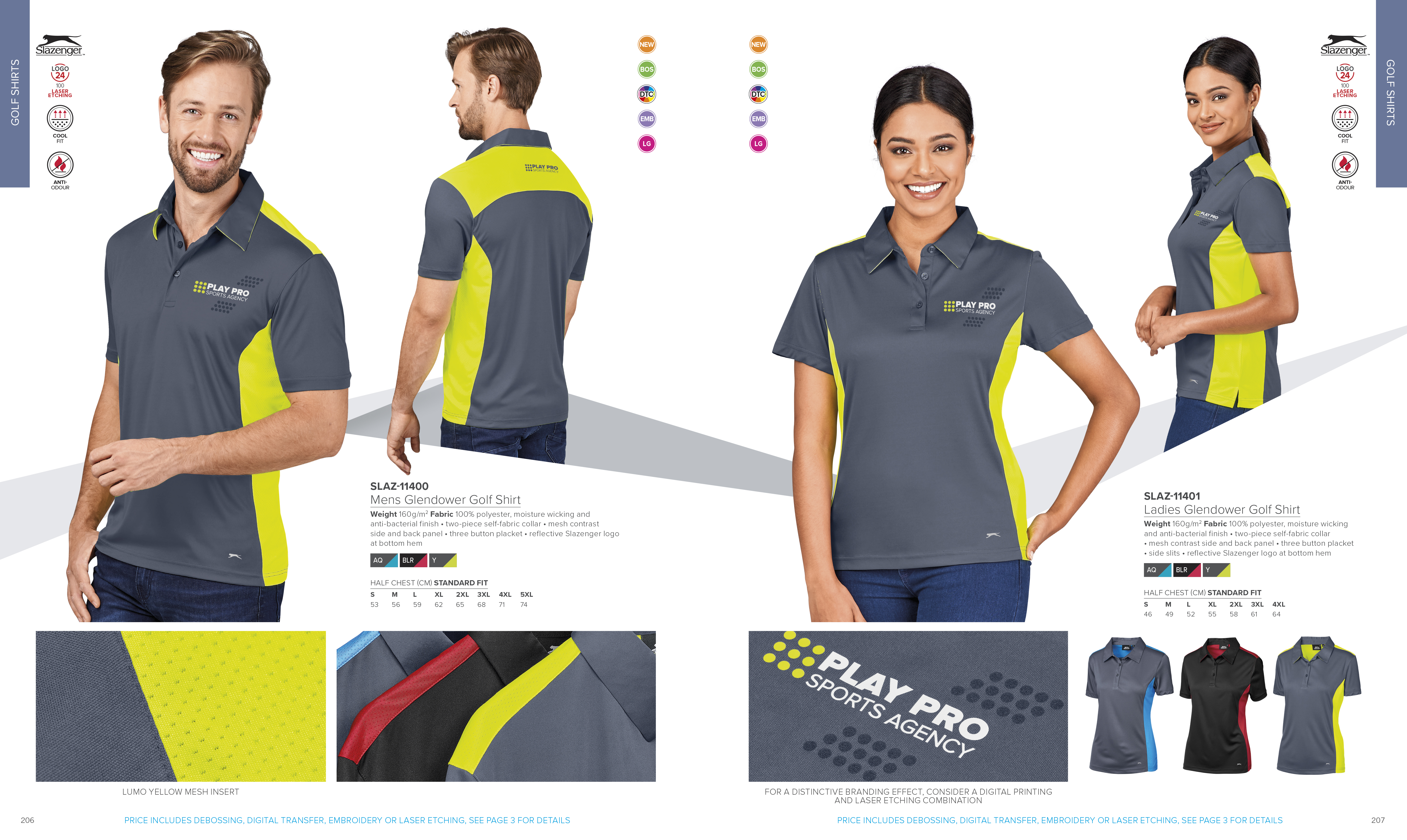 SLAZ-11401 - Ladies Glendower Golf Shirt - Catalogue Image